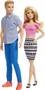 Imagem de Conjunto de bonecas Barbie & Ken Fashion com roupas removíveis, pacote com 2