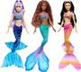 Imagem de Conjunto de Bonecas Mattel Disney - Ariel e Irmãs - 3 Bonecas Modernas