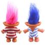 Imagem de Conjunto de bonecas Troll Yintlilocn Vintage de 7,5 cm com 2 roupas