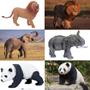 Imagem de Conjunto de Bonecos BOLZRA Safari Animals - Brinquedo para Crianças e Bebês
