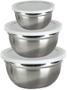 Imagem de Conjunto De Bowls Com Tampa Prática Golden Inox