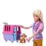 Imagem de Conjunto de brinquedos Barbie Animal Rescue & Recovery com boneca loira