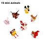 Imagem de Conjunto de brinquedos Building Blocks IamGlobal 12 Mini Animal