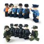 Imagem de Conjunto de brinquedos Building Blocks para Polícia Militar com 9 minifiguras