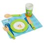 Imagem de Conjunto de brinquedos de madeira Bluey Dine in com Magic Asparagus 32 unidades