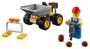 Imagem de Conjunto de brinquedos LEGO City Mini Dump Truck Vehicle com trabalhador da construção civil