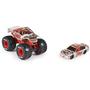 Imagem de Conjunto de brinquedos Monster Jam Diecast em escala 1:64 com caminhão e carro de corrida