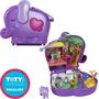 Imagem de Conjunto de brinquedos Polly Pocket Compact Elephant Adventure com 2 bonecos