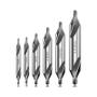 Imagem de Conjunto de Brocas Centrais (1/1.5/2/2.5/3/4/5 mm) - Kit com Ângulo de 60° para Torno e Metalurgia