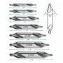 Imagem de Conjunto de Brocas Centrais (1/1.5/2/2.5/3/4/5 mm) - Kit com Ângulo de 60° para Torno e Metalurgia