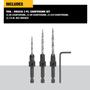 Imagem de Conjunto de brocas escareadas DEWALT DW2535 6, 8, 10 de 3 peças