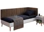 Imagem de Conjunto De Cabeceira Estofada Para Cama De Solteiro Feita Em MDF/MDP - D&V Tapeçaria
