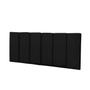 Imagem de Conjunto de Cabeceira Painel Cama Box Laura II Clean Solteiro 0,90 cm com Proteção Lateral Preto