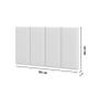Imagem de Conjunto de Cabeceira Painel Modulada Cama Box Laura II Solteiro 0,90 cm com Proteção Lateral Azul Petróleo