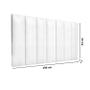 Imagem de Conjunto de Cabeceira Painel Modulada Cama Box Laura II Solteiro 0,90 cm com Proteção Lateral Azul Petróleo