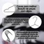 Imagem de Conjunto De Cabides 30 Peças Executivo Acabamento Aço Inox Designer Clássico Guarda Roupas