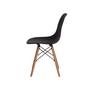 Imagem de Conjunto De Cadeiras Charles Eames Eiffel KZA Preto 4 Peças