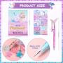 Imagem de Conjunto de Cadernos Teling Mermaid - 24 Blocos de Notas e 24 Canetas