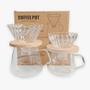 Imagem de Conjunto De Cafeteira De Vidro De 600ml Com Filtro Para Café Para Casa Ou Escritório Punana