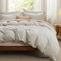 Imagem de Conjunto de Cama Bedsure Queen Size 6 Peças - Capa de Edredom e Lençol com Elástico