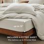 Imagem de Conjunto de Cama Bedsure Queen Size 6 Peças - Capa de Edredom e Lençol com Elástico