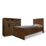 Imagem de Conjunto de Cama com Colchão e Cômoda para Quarto Malbec