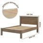 Imagem de Conjunto de Cama de Casal Reforçada com Colchão Castanho Pavi Shop JM