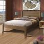 Imagem de Conjunto de Cama de Casal Reforçada com Colchão Castanho Pavi Shop JM