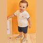 Imagem de Conjunto de Camisa em Suedine e Bermuda em Sarja Stretch com Elastano -LucBoo