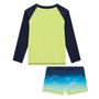 Imagem de Conjunto de Camiseta e Sunga em Malha UV Dry com Proteção UV 50+  LucBoo