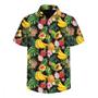 Imagem de Conjunto de camisetas Homemiyn Tropical Fruit Pattern para homens, tamanho 2GG