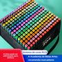 Imagem de Conjunto de Canetas Pincel com 12/24/36/48/60 ou 80 Cores Sortidas - Ideal para Pintura e Desenho
