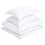 Imagem de Conjunto de capa de edredom Amazon Basics Microfiber King, pacote com 4 unidades, branco