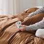 Imagem de Conjunto de Capa de Edredom Bedsure Queen Size com Zíper - Marrom