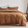 Imagem de Conjunto de Capa de Edredom Bedsure Queen Size com Zíper - Marrom