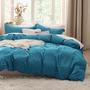Imagem de Conjunto de Capa de Edredom Bedsure Teal Queen Size - com 2 Fronhas