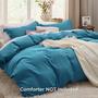 Imagem de Conjunto de Capa de Edredom Bedsure Teal Queen Size - com 2 Fronhas