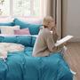 Imagem de Conjunto de Capa de Edredom Bedsure Teal Queen Size - com 2 Fronhas