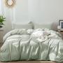 Imagem de Conjunto de Capa de Edredom MooMee Bedding King Size - 100% Algodão Lavado