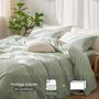 Imagem de Conjunto de Capa de Edredom MooMee Bedding King Size - 100% Algodão Lavado