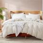 Imagem de Conjunto de capa de edredom Nestl Off White Queen Size Soft Double Brushed