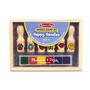 Imagem de Conjunto de carimbos Melissa & Doug Happy Handles 6 carimbos com bloco de tinta