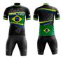 Imagem de Conjunto de Ciclismo Camisa e Bermuda C/ Proteção UV + Óculos Esportivo Espelhado + Par de Manguitos + Bandana