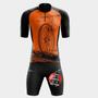 Imagem de Conjunto de Ciclismo Camisa PRO Manga Curta com Bolsos Traseiros e Bermuda de Forro Gel Bolsos Laterais D100 Conforto até 8h de pedal