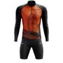 Imagem de Conjunto de Ciclismo Masculino Forro Gel Blusa Manga Longa Ciclistas