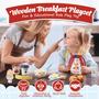 Imagem de Conjunto de Comida de Brinquedo Lehoo Castle - Brinquedos de Madeira para Cozinha Infantil