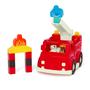 Imagem de Conjunto de construção Toy Fire Truck Battat Locbloc 17 unidades+12M