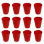 Imagem de Conjunto De Copo Fresc Vemplast 350Ml 12 Peças Vermelho