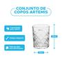 Imagem de Conjunto De Copos Artemis Transparente 320Ml 6 Peças