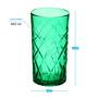 Imagem de Conjunto de Copos Artemis Verde 360ml 6 peças